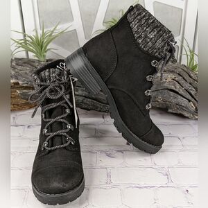 Universal Thread Danica Microsuede Lace-Up Boots
